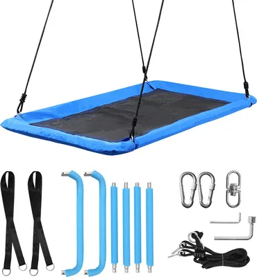 Produktbild von Jopassy Nestschaukel Tellerschaukel Zubehör Erwachsene Höhenverstellbar Gartenschaukel Schaukel Netzschaukel XXL 160CM Bis 300kg