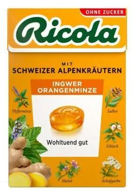 Produktbild von Ricola o.Z.Box Ingwer Orangenminze Bonbons 50 g