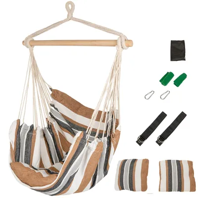 Produktbild von Hängesessel Hängestuhl mit 2 Kissen Kalea Cappuccino ib style®