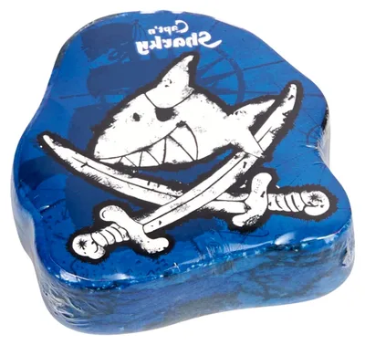 Produktbild von Zauberhandtuch mit Piratenmotiven - 100% Baumwolle - Blau