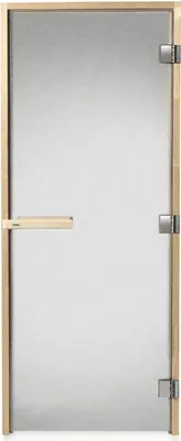 Produktbild von TYLÖ Saunatüre DGB 7x21 rauchgetöntes Glas mit Kiefern-/Fichtenholzrahmen