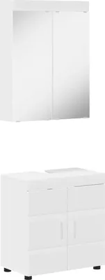 Obrázek produktu pro Sada koupelnového nábytku TULUM 2 pcs Bílá 60 x 34 x 63 cm
