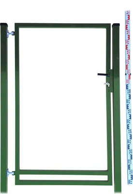 Obrázek produktu pro Rámová branka pro latě a panely 160 cm | zelená RAL6005 | dva sloupky | zahradní plotová