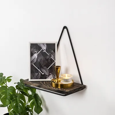 Produktbild von Skye Decor, Begonia- BegoniaCRT, Schwarz, Wandregale, 28x27x15 cm, 100% Fichtenholz (Dicke: 10 mm)