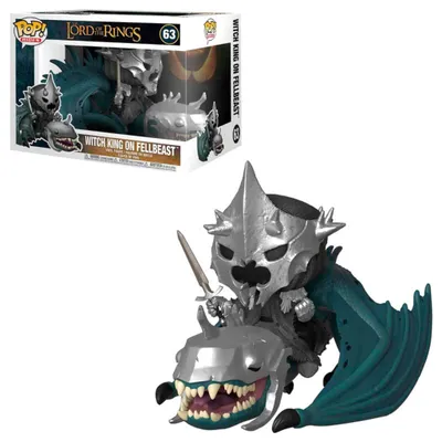 Obrázek produktu pro FUNKO Pop! Rides: Lord of The Rings - Witch King with Fellbeast, Sběratelská postavička, Filmy a televizní seriály