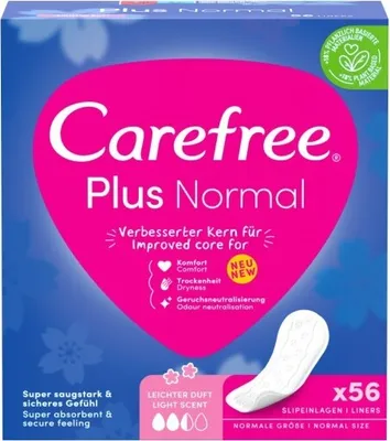 Produktbild von Carefree plus Normal light scent Slipeinlage 56 St