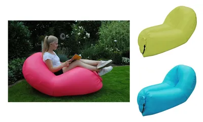 Produktbild von Air Lounger Peacock Sitzsack Wellnessliege Luftsessel Relaxliege aufblasbar , Farbe:grün