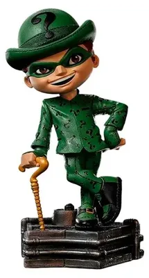Imagen del producto de Iron Studios - El Acertijo (Riddler) - Batman Forever - Miniatura de estatua, 15 cm