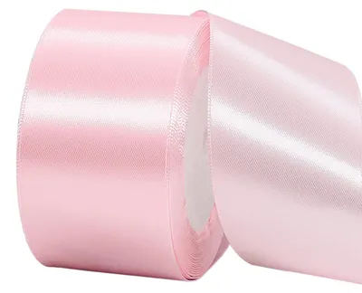 Satinband 22 m x 50 mm, pastellrosa, für Geschenke & Deko