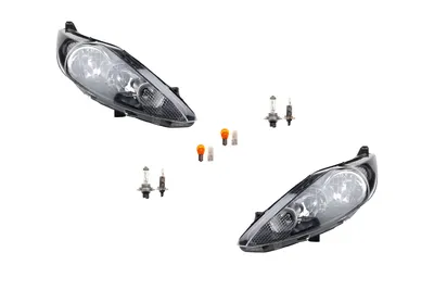 Produktbild von Johns, Scheinwerfer Halogen Front passend für Ford Fiesta 08 08-12 Leuchtmittel Set L R 1580705 1524273 1530505 1549508 1661433 1678066 1734615 8A6113