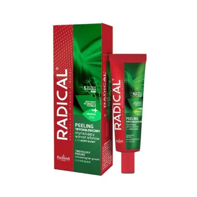A product box and tube of hair care product.