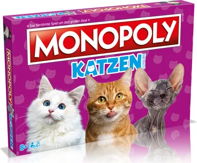 Obrázek produktu pro Merc  Monopoly - Katzen Brettspiel - Diverse  - (Spielzeug / Merch Brett-/Kartenspiele, Puzzle)