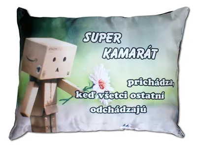 Obrázek produktu pro Polštář s nápisem Super kamarád SK