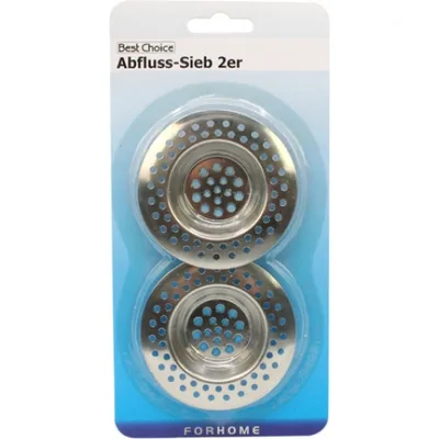 Obrázek produktu pro Sada 2 odtokových sítek 7 cm chromovaných