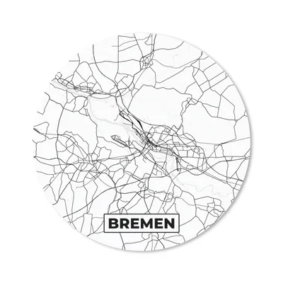 Produktbild von MuchoWow® Mauspad Mousepad Karte - Bremen - Stadtplan - Wegbeschreibung 40x40 cm - Mousepads - Maus Mat - Pad - Mausunterlage - Schreibtisch Accessoires