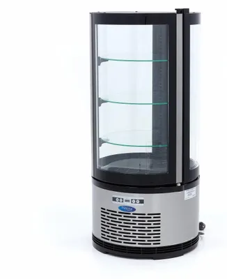 Productafbeelding van Gebaksvitrine - 100 L - 48 cm - Rond