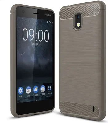 Zdjęcie produktu dla Ochronne etui na telefon Nokia 2 Case Cover Carbon Optic Grey
