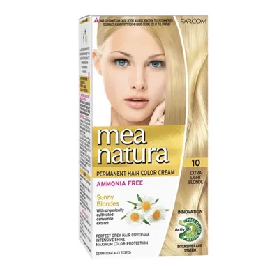 Obrázek produktu pro Permanentní Barva na Vlasy BEZ Amoniaku 10 - EXTRA SVĚTLÝ BLOND 60ml
