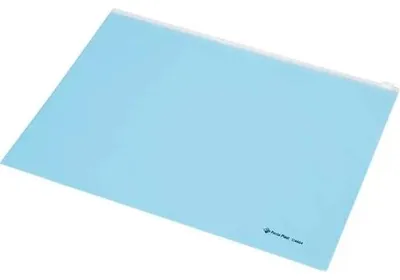Immagine prodotto di Copertina per documenti A4 con cerniera blu pastello