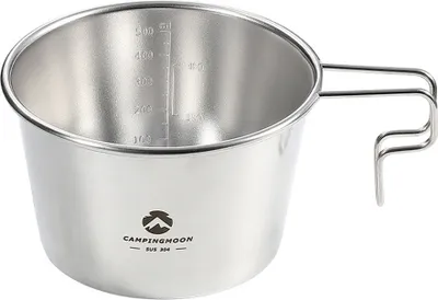 Obrázek produktu pro S369 Venkovní nerezová miska Sierra 600 ml pikniková sada s velkým objemem, přenosný gril, turistika, kempingová miska, piknikové nádobí