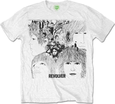 Produktbild von The Beatles Revolver Album Cover White L T-Shirt