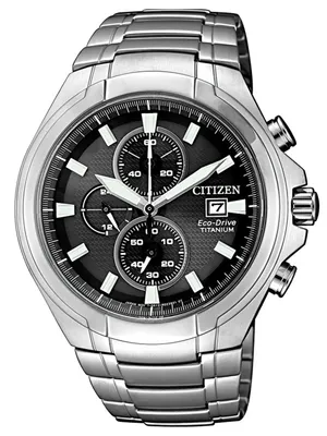 A close-up studio shot of a men's wristwatch.