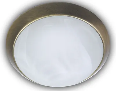 Produktbild von Niermann E27 Deckenleuchte Alabaster-Glas, Altmessing, 35cm, Germany