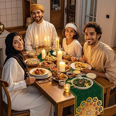 Produktbild von Ramadan Mubarak Tischdecke - Einzigartige Islamische Festbedarf - Perfekt für Ramadan Moschee Laterne - Fröhliche Ramadan Tischdekorationen x cm