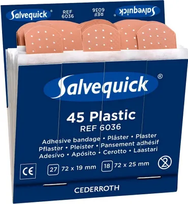 Immagine prodotto di 6x CEDERROTH 6036 Salvequick ricarica per gesso, idrorepellente