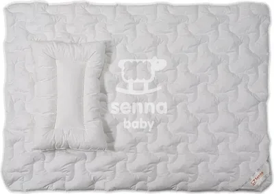 Immagine prodotto di Coperta 90x120 cuscino 40x60 Corneo Eco bianco monostrato con fibra di mais biodegradabile Inter Widex