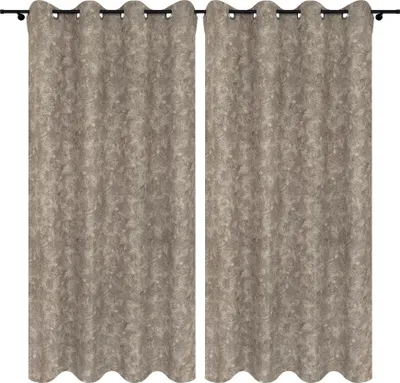 Produktbild von Vorhänge mit Ösen 140x240 cm 2 Stücke Braun Fertige Vorhänge blickdichte Gardinen für Wohnzimmer