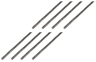 Image de Alberts, 8 barres rondes en acier brut, diamètre Ø 10 mm, longueur 2 mètres