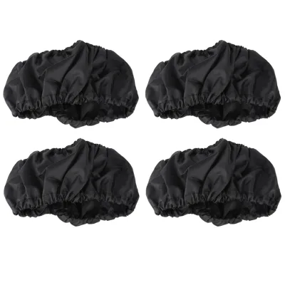 Image de 4 pièces/kit Enfant Enfant Bébé Poussette Couvertures de protection de roue Noir Accessoires anti-poussière S