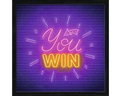 Produktbild von Gerahmtes Bild You Win 33x33 cm