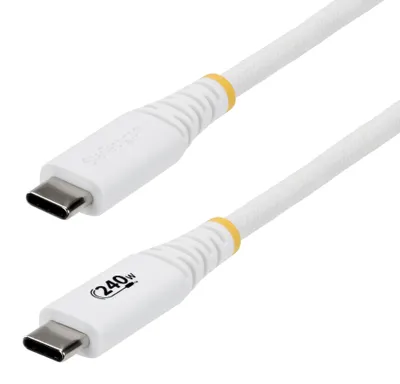 Zdjęcie produktu dla StarTech.com S2CEPR2MW-USB-CABLE, 2 m, USB C, USB C, USB 2.0, 0,48 Gbit/s, Biały