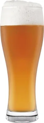 6 Biergläser aus Glas, 330 ml, spülmaschinenfest, Weizenglas