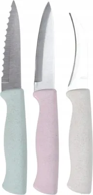 Imagen del producto de Cuchillo de cocina y pelador de acero inoxidable, 19,5 cm, con mango ecológico