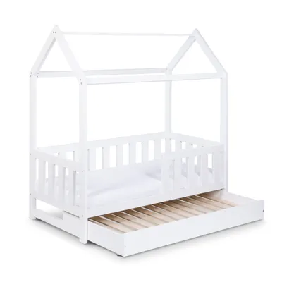 Produktbild von Kinderbett 80x160 LETTY mit Schublade - weiß