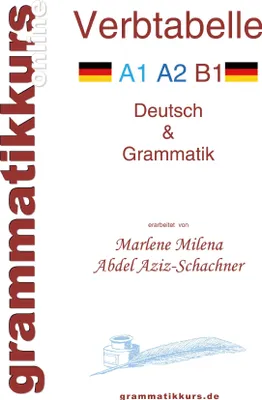 Produktbild von Verbtabelle Deutsch A1 A2 B1