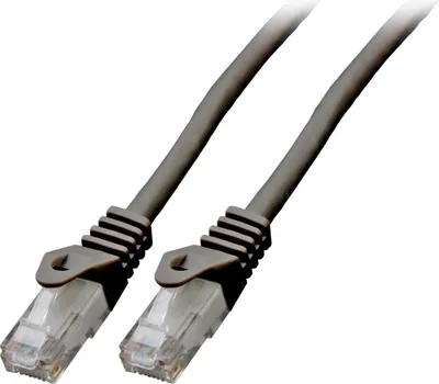 Immagine prodotto di Cavo patch RJ45 U/UTP Cat. 6 LSZH CCA nero 0,25 m