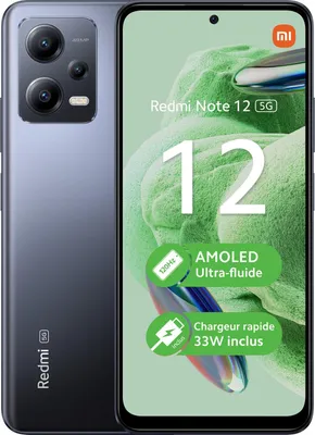 Produktbild von Xiaomi Redmi Note 12 5G 128GB/4GB Onyx Gray