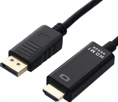 Immagine prodotto di Cavo da DISPLAY PORT a HDMI 1,8 m Cavo adattatore DP DisplayPort 4K - PAWONIK