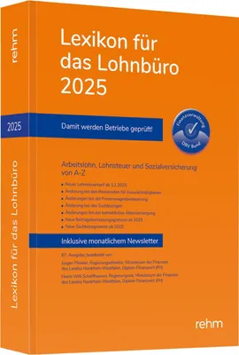 Produktbild von Lexikon für das Lohnbüro 2025