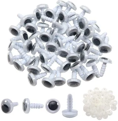 Image de Lot de 50 yeux de sécurité en plastique