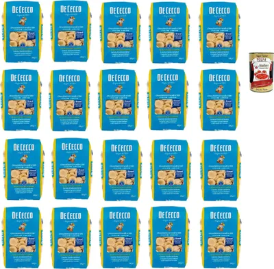 Produktbild von De Cecco Trofie N°188 100% Italienisch Pasta Nudeln 20x 500g + Italian Gourmet Polpa 400g