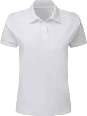 Produktbild von SG SG59F | Ladies' Poly Baumwolle Damen Poloshirt - Farbe: White - Größe: 2XL
