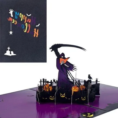 Obrázok produktu pre 3D Halloweenová dekorácia s motívom lebky, vhodná pre rodinu a priateľov