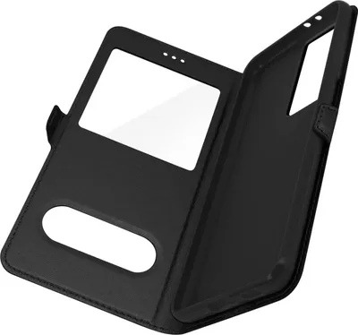 Produktbild von Avizar, Samsung Galaxy S21 Ultra Cover Doppelfenster & Standfunktion, Schwarz