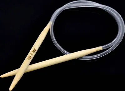 Produktbild von Bambus Rundstricknadel Größe 5,5 mm, 40 cm Stricknadel Bambusholz