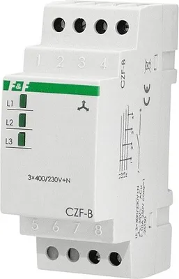 Produktbild von F&F | Phasenschutzrelais CZF-B - 3×400/230V - Sicherer Motorschutz - Überlast- und Spannungsschutz